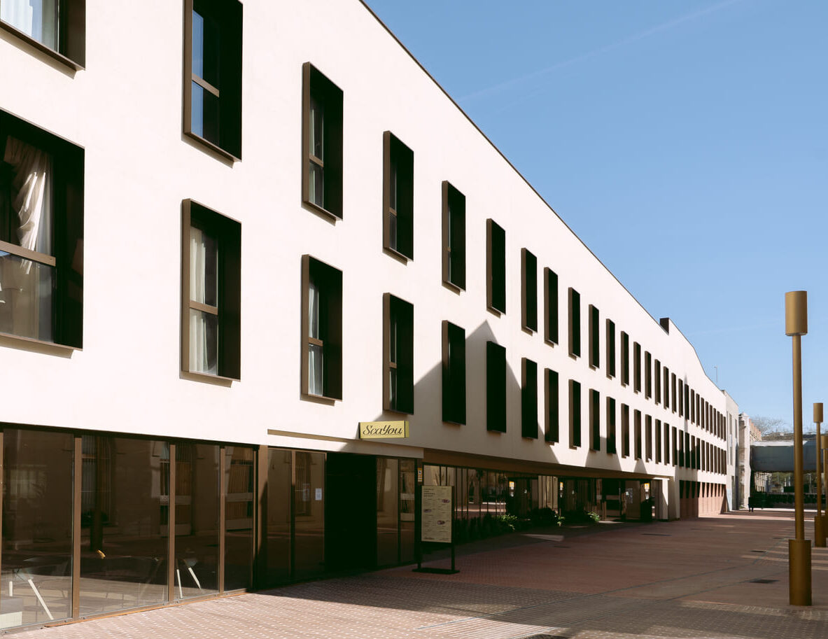The Blau building in Poblenou