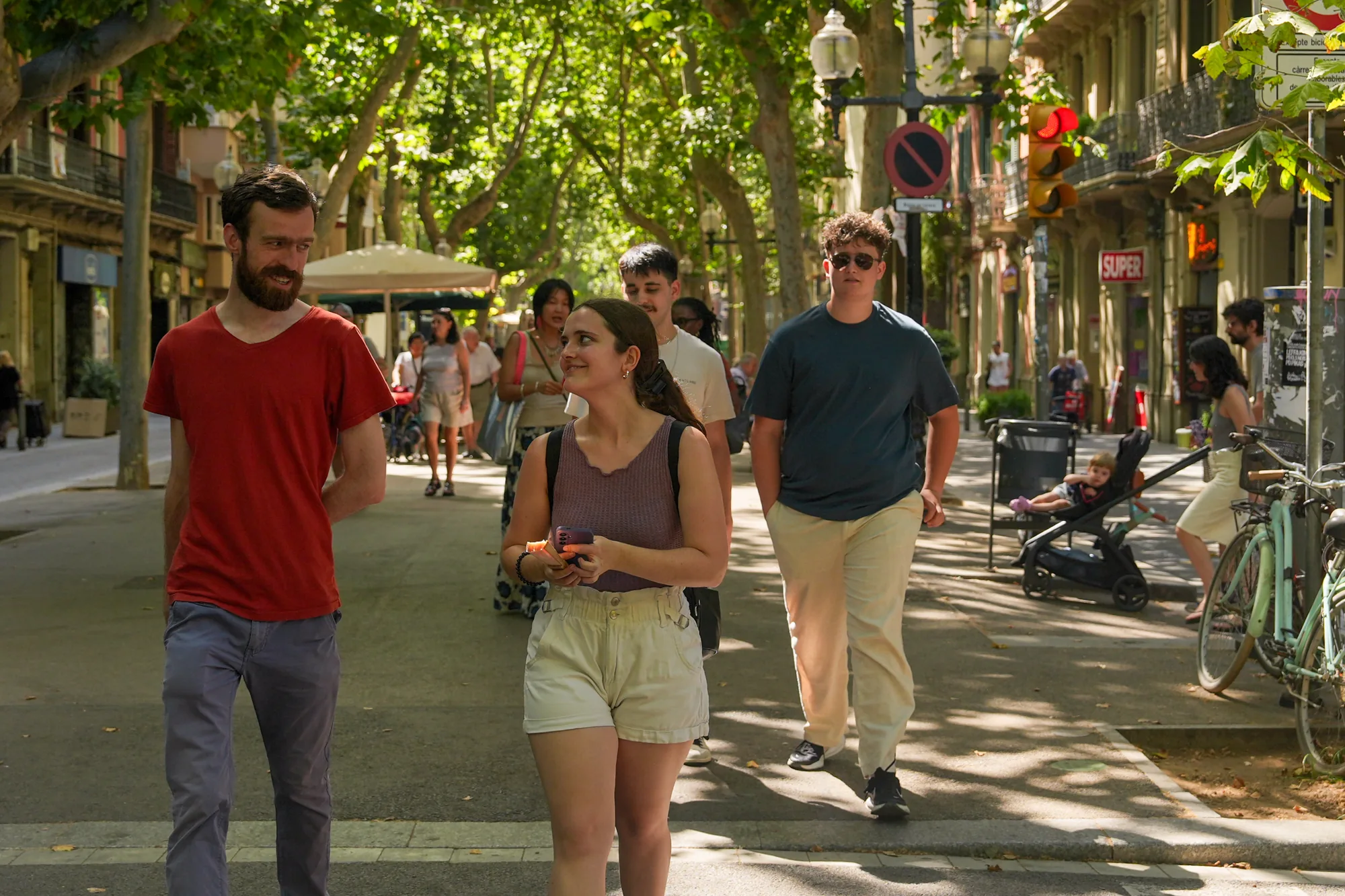 A city walk along Rambla del Poblenou